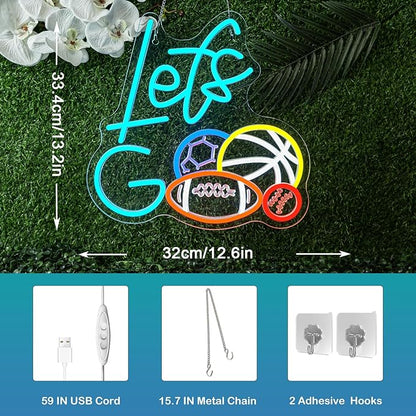 let go neon sign