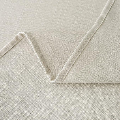 NLMUVW Square Linen Tablecloth 54 Inch Linen Textured Table Cloth Water Resistant Farmhouse Decorative Table Cover for Dining Kitchen Card Cafe, 54 x 54 Inch