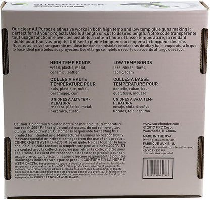 Surebonder RR-77 Full Size 77 ft. Clear All Temperature Hot Glue Stick Roll/Rope for Continuous Gluing, 7/16" x 77' - 5 lb Box