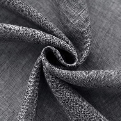 maxmill Flaxy Faux Linen Tablecloth with 2-Tone Slubby Texture Wrinkle Resistant Anti-Shrink Soft Table Cloth for Kitchen Dining Restaurant Tabletop for Event Holiday Dinner Round 70 Inch Charcoal