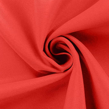 Efavormart Round Tablecloth, 120 Inch Stain & Wrinkle Resistant Washable Table Cloth, Decorative Polyester Fabric Table Cover for Banquet, Wedding, Dining - RED