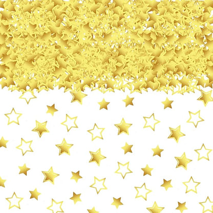 Confetti Star Sequins Table Metallic Foil Sprinkles or DIY Birthday Wedding Engagemetn Christamas New Year Theme Party Celebrations Favor Party Supplies(Golden,2 SIZE)