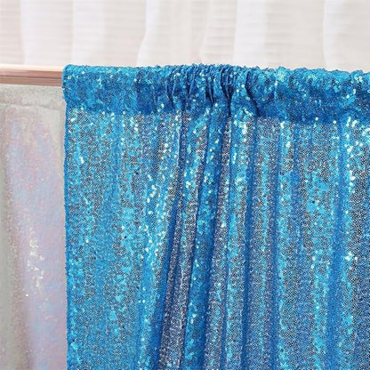 Eternal Beauty Turquoise Sequin Backdrop, 20x10 Ft Glitter Background Curtains for Shimmer Photography Party Wedding Birthday Back Drop Decor