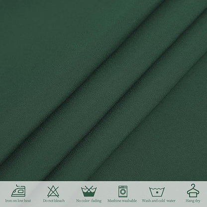 10 Pack Hunter Green Tablecloths for 6ft Rectangle Tables 60 x 102 Inch - Polyester Table Cover Stain and Wrinkle Resistant Washable Fabric Table Clothes for Wedding Party Banquet Reception Restaurant