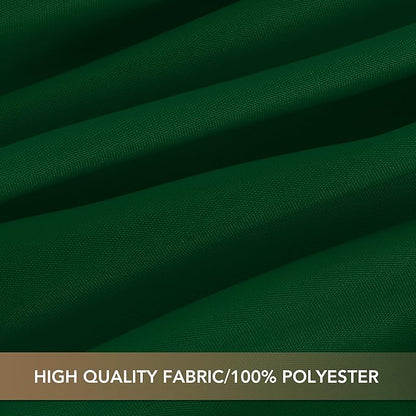 sancua Square Tablecloths 54x54 Inch Hunter Green - Fabric Table Cloth for Square or Round Tables, Washable Polyester Table Cover for Christmas Dinner, Holiday Party, Decorative Display Tables
