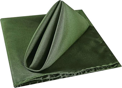 Cloth Napkins 20x20 inch Washable Polyester Dinner Napkins Soft Table Napkins for Wedding Party Dining Banquet(Willow,25PCS)