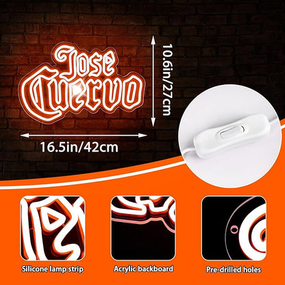 Beer Neon Sign for Wall Decor Bar Signs for Home Bar Lights Beer led Sign for man Bedroom decor Tequila Lights Wall Decor for Men Birthday Party Coors light Gifts for men Size16.5 * 10.6in(JTD237)