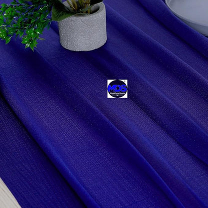 MDS Halloween Chiffon Table Runner - 15 Pack, 29 x 170 Inches, 14ft Each - Sheer Spooky Table Runners for Haunted House Parties, Trick-or-Treat Tables, Witchy Décor, Wedding & Events - Royal Blue