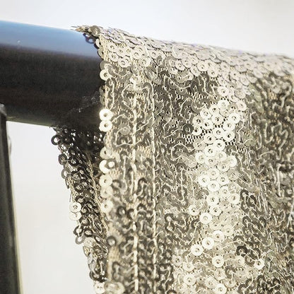JYFLZQ Champagne Sequin Backdrop Curtains 6ft x 8ft 1 Panel Glitter Photo Booth Backdrops Sparkly Photography Background Drapes for Parties Wedding Bridal Showers