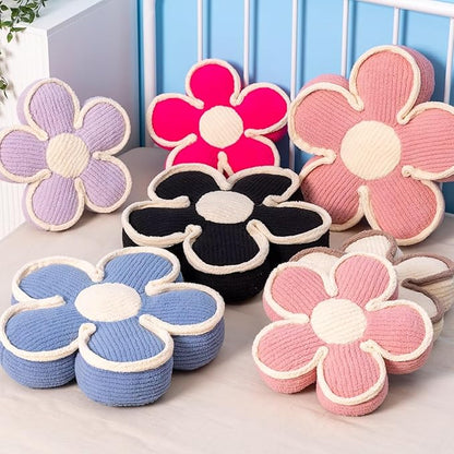 Flower Pillow, Soft Flower Shaped Floor Cushion, Flower Decorative Throw Pillow, Cute Flower Seating Cushion, Flower Room Décor Plush Pillows for Sofa Couch Bed (13.7 Inch, Pink)