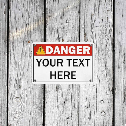 Custom Sign, Personalized Metal Signs, Customize for Office, Business, Workplace, Office, Home, Delivery Signs, Metal Sign With Your Own Image, Text,Photo, Pets, Kids Art Made in USA (Design 4)