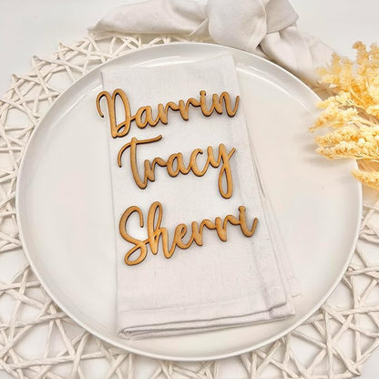 Wedding Name Tags, Personalized Place Cards Table Decoration For Birthdays, Bachelorette,Parties, and Events, Escort Name tags