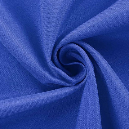 Efavormart Round Tablecloth, 132 Inch Stain & Wrinkle Resistant Washable Table Cloth, Decorative Polyester Fabric Table Cover for Banquet, Wedding, Dining- Royal Blue