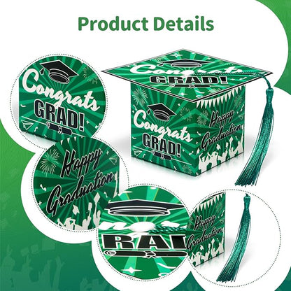 COTOPHER 36 Pack Mini Graduation Cap Gift Boxes, Class of 2025 Graduation Candy Boxes with Tassel, Small Treat Chocolate Box Centerpieces for Tables Party Decorations Graduate Favors Supplies