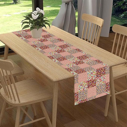 Boho Patchwork Table Runner, Vintage Farmhouse Colorful Wildflowers Bohemian Paisley Flower Table Center Decor for Home Kitchen Dining Patio Holiday Party Indoor Table Decorations, 13"x108" Inch