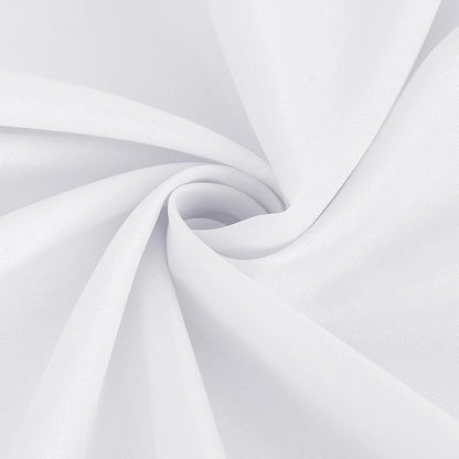 Fitable 6 Pack White Round Table Clothes - 90 Inches in Diameter - Stain Resistant and Washable Tablecloths, Polyester Fabric Table Covers for Wedding, Party, Banquet, Gathering