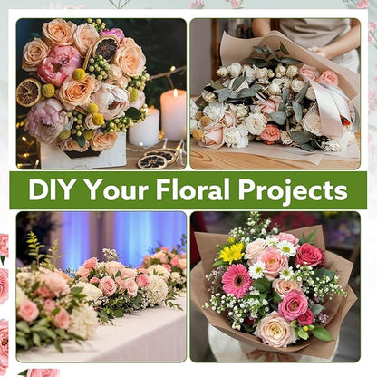 6Pcs Floral Foam Blocks for Fresh and Artificial Flower Arrangements, (Larger Size 8.86" L x 4.13" W x 2.76" H) Flower Foam Bricks Florist Foam for Wedding, Birthdays, Home, Office,DIY Craft