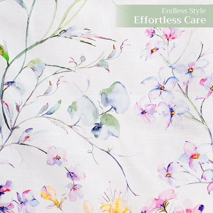 Maison d' Hermine Table Runner 100% Cotton Double Layer Table Runners 108 inches Long Decorative for Home Kitchen Dining Party Wedding Bridal Shower Spring Summer (Summer Floral, 14.50" x 108")