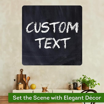 Custom Sign, Custom Street Sign, 11 Font Colors, 13 Font Styles, 4 Hole Options, 22 Sizes, 36x36 Inches, Rust Free DiBound, Fade Resistant, Made in USA by My Sign Center (Chalkboard Black)