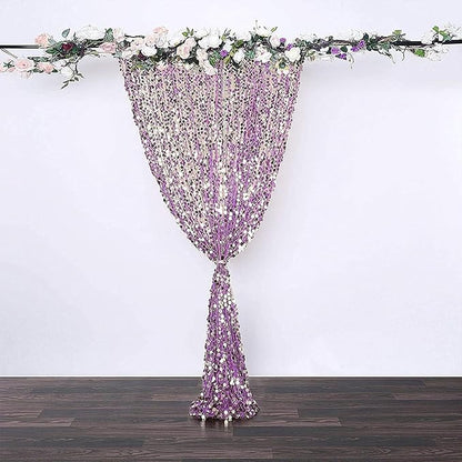 9x9FT Big Sequin Purple Backdrop Curtains, Sequin Photo Backdrop Payette Backdrop Curtain Panels, Shimmer Fabric Photography Backdrop for Wedding Party Christmas Decoration