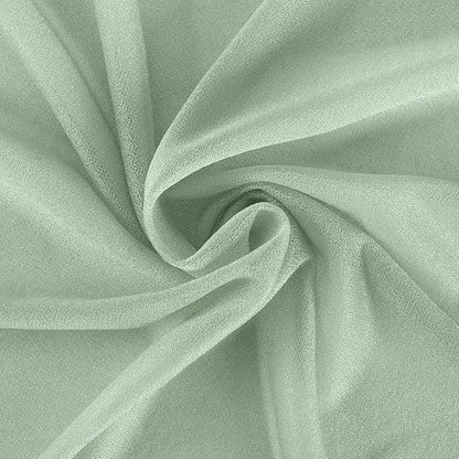 Sage Green Elegant Arch Draping Fabric 2 Panels Outdoor 29" × 20Ft Sheer Chiffon Curtain Drapes for Fall Wedding Ceremony Birthday Party Garden Brunch 2 Panels