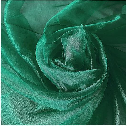 MDS Pack of 125 PCS Organza Chair Sashes Wider Dining Chair Bows Ribbon Tie Back for Wedding Party Birthday Bridal Shower Reception Event Banquet Home Chair Cover Decoration - Emerald Green