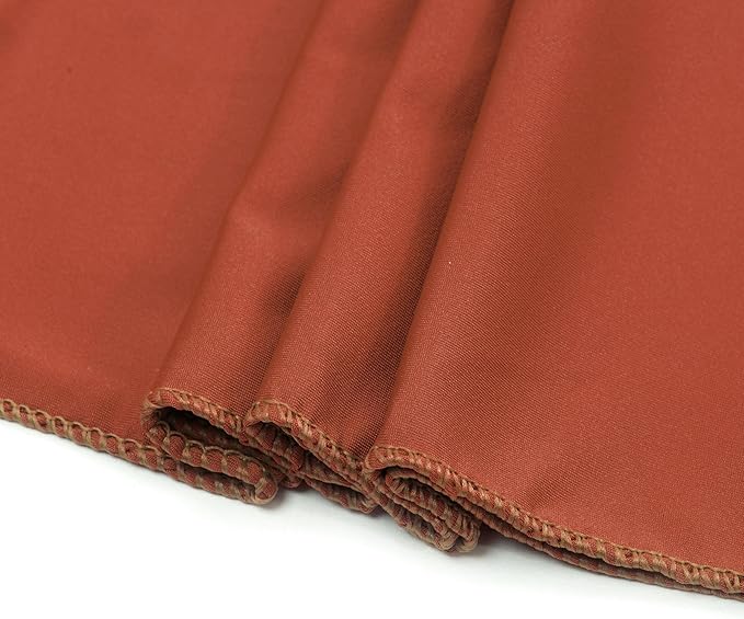 VDS Pack of 100 PCS | Terracotta | Spandex Chair Sashes Bows Without Buckle | Stretch Elastic Banquet Universal Folding Chair Band Tie with for Wedding Party Conference Celebration Event Decoration