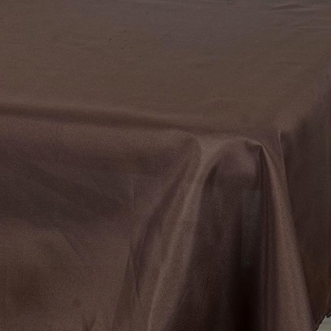 Efavormart 54x54 Chocolate Wholesale Linens Seamless Polyester Square Linen Tablecloth for Wedding Banquet Party Restaurant
