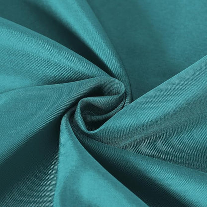 60 inch Round Tablecloth Washable Polyester Table Cloth Decorative Table Cover for Wedding Party Dining Banquet（60 inch,Peacock Blue）