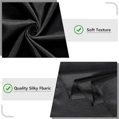 Black Backdrop Curtain for Party, Halloween Backdrop Rod Pocket Photo Drapes Panels Fabric Curtain Backdrop Black Birthday Party Decor for Boys Teens Men,5ft x 8ft, 2 Panels
