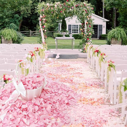 1500Pcs Real Hydrangea Pink Dried Flower Petals - 1.06 oz Natural Dried Pink Petals for Romantic Night, Her Set, Proposal Decor, Flower Girl Basket (30g)