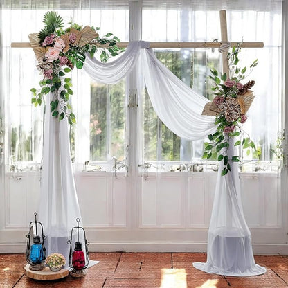 MDS Halloween Chiffon Draping Fabric - 1 Panel, 30" Wide x 20ft Long - Sheer Spooky Arbor & Canopy Drapery for Haunted House Backdrops, Party Ceilings, DIY Costumes & Themed Events - Cool Gray