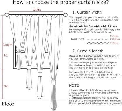 Vision Home White Pinch Pleated Semi Sheer Curtains Textured Light Filtering Window Curtains 102 inch for Living Room Bedroom Patio Rayon Blended Pinch Pleat Drapes with Hooks 1 Panel 60" Wx102 L