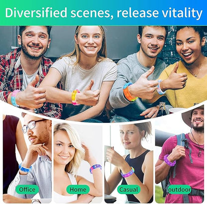 200Pcs Pop Bracelet, Party Favors for Kid, Pop Wrist Strap Fidget Toys Pack,Fidget Toys for Girils Boys, as Gifts for Easter Chrismas,Classroom Prizes for Students