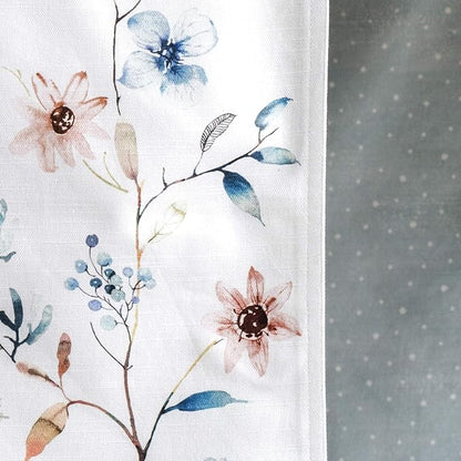 Maison d' Hermine Table Runner 100% Cotton Double Layer Table Runners 108 inches Long Decorative for Home Kitchen Dining Party Baby Shower Wedding Bridal Shower (Ice Florals, 14.50" x 108")