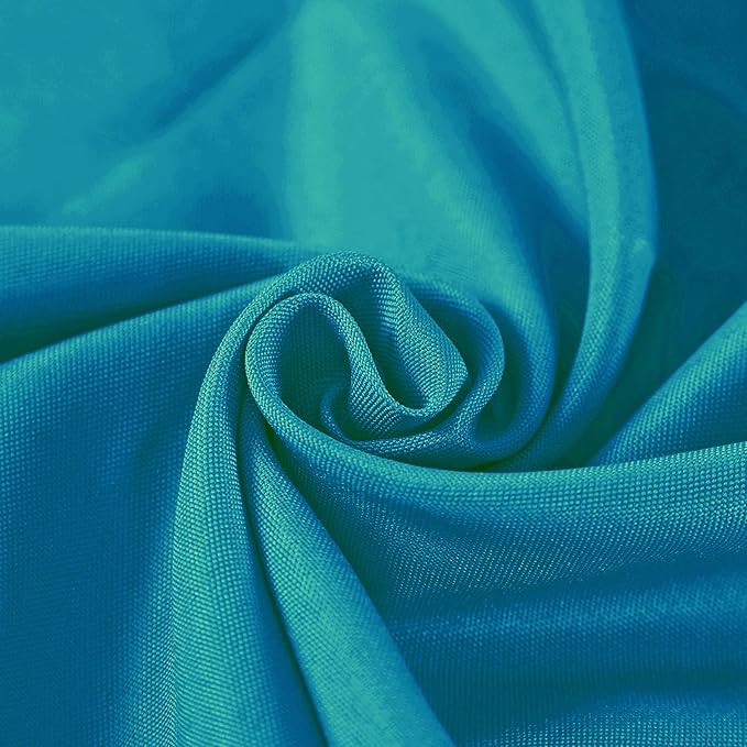Rectangle Tablecloth 60x102 inch Washable Polyester Fabric Table Cloth for Wedding Party Dining Banquet Decoration（60x102, Caribbean Blue）