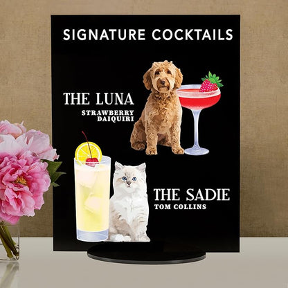 Pet Signature Drink Wedding Signs