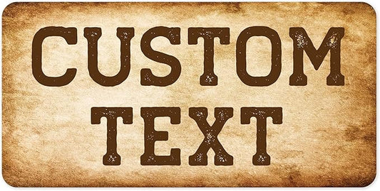 Custom Sign, Custom Street Sign, 11 Font Colors, 13 Font Styles, 4 Hole Options, 22 Sizes, 9x18 Inches, Rust Free DiBound, Fade Resistant, Made in USA by My Sign Center (Vintage)