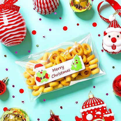 PigPotParty 4''x 9" Clear Plastic Cellophane Gift Wrap Bags, 100 Pcs Small Self Sealing Cookie Bags for Gift, Party favor, Candy, Treat, Goodies, Snack, Self Adhesive Resealable