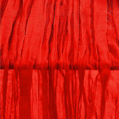 6 Pack Red Cheesecloth Table Runner 35x120 Inch 10Ft Rustic Gauze Cheese Cloth Table Runner Sheer Cheesecloth Table Runners for Wedding Party Bridal Shower Decoration