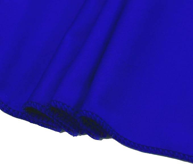 MDS Pack of 200 Spandex Chair Sashes Bows Elastic Stretch Dining Chair Bands Ties Without Slider Buckle Universal fits for Wedding Baby Shower Birthday Party Banquet Event Decoration - Royal Blue