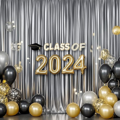 Outpain Thick 30 ft x 10 ft Black Black Sequin Backdrop Curtain for Parties, Wrinkle Free Glitter Photo Backdrop Drapes 6 Panels 5x10ft Black Black Back Drop Cloth for Wedding Photography Background