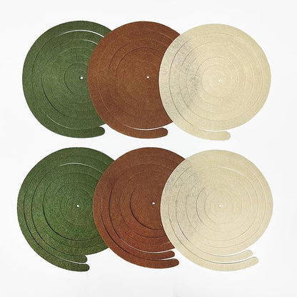 36 Pcs Jungle Hanging Swirl Decorations Sage Green Brown Beige Felt Swirl Streamer Spiral Ceiling Garland for Safari Jungle Woodland Wild One Birthday Neutral Baby Shower Party Decorations Supplies