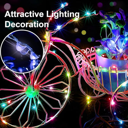 2 Pack 16Ft 50 LED Fairy Lights Mini String Lights Waterproof for Mason Jars Halloween Christmas Parties Wedding Table Centerpieces Decoration