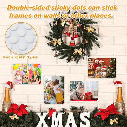 4 Pack 5×7 In Acrylic Fridge Magnetic Frame, Acrylic Photo Picture Frames, Double Sided Photo Refrigerator Magnet Picture Frame, Clear Picture Display Frame