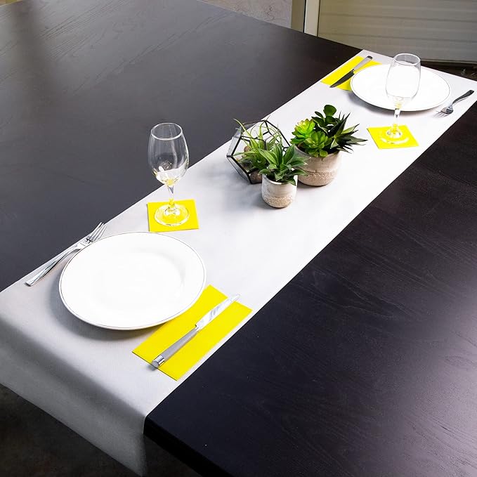 American Homestead Paper Table Runner Roll - 78 ft. Disposable Linen-Like Table Cover Roll - 20 Perforated Table Runners (16" x 48") for Parties, Weddings, and Events - Terracotta