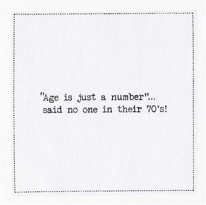 Five Star Napkins 70th Birthday Quotes White Cotton Cocktail Napkins, Beverage Napkins, Bar Napkins, Cloth Napkins, Party Napkins, Events, Holidays, Weddings, Birthdays, Disposable, 4.5" x 4.5"- (50x)