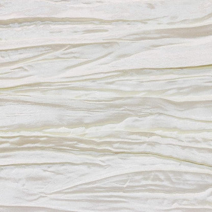 YOUR CHAIR COVERS - 60 x 102 inch Rectangular Crinkle Taffeta Tablecloth - Ivory, Rectangle Table Linens for 6 ft Rectangular Tables, Wedding Crushed Table Cloth