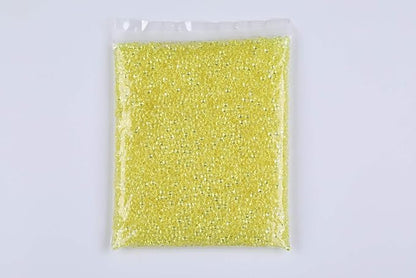 10000 pcs/Pack Wedding Table Scatter Confetti Crystals Acrylic Diamonds Vase Fillers 4.5 mm Rhinestones for Wedding, Bridal Shower, Vase Beads Decorations (Light yellow)