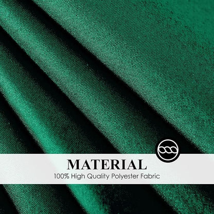Round Tablecloth 6 Pack 108 Inch Dark Green Tablecloths Washable Decorative Linen Polyester Table Clothes Cover for Dining Table Banquets Buffet Parties and Wedding